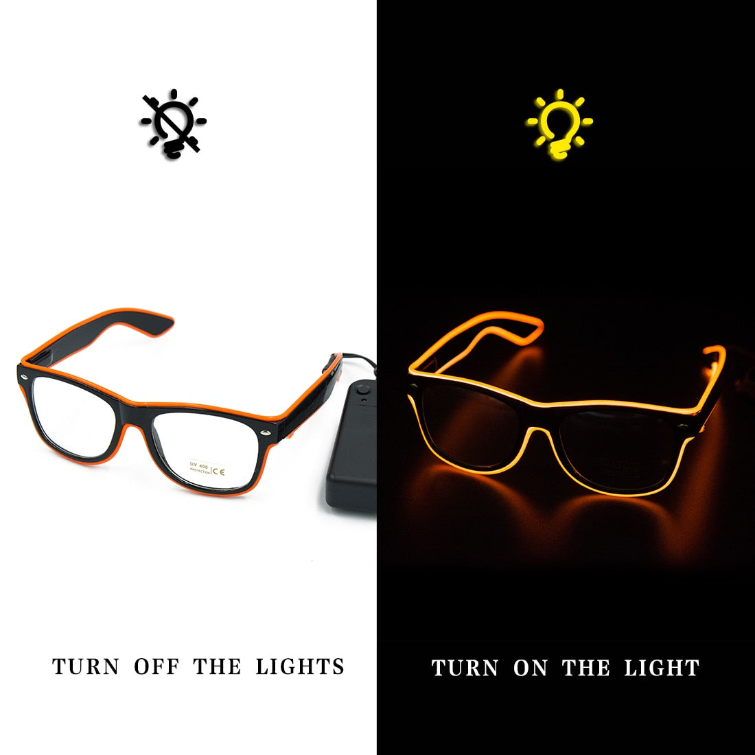 LUMARO Okulary Neonowe LED