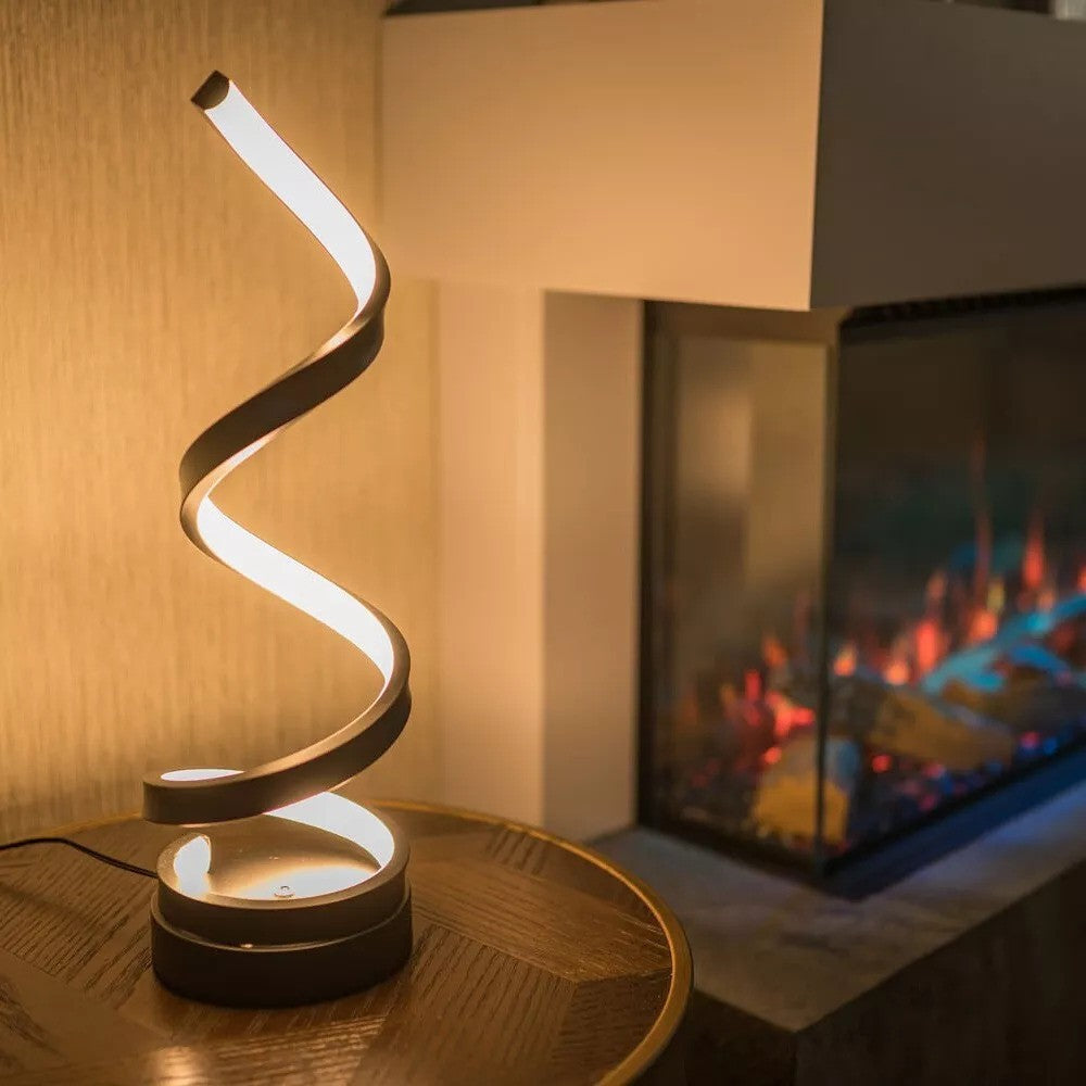 LUMARO Spiralna Lampka Stołowa