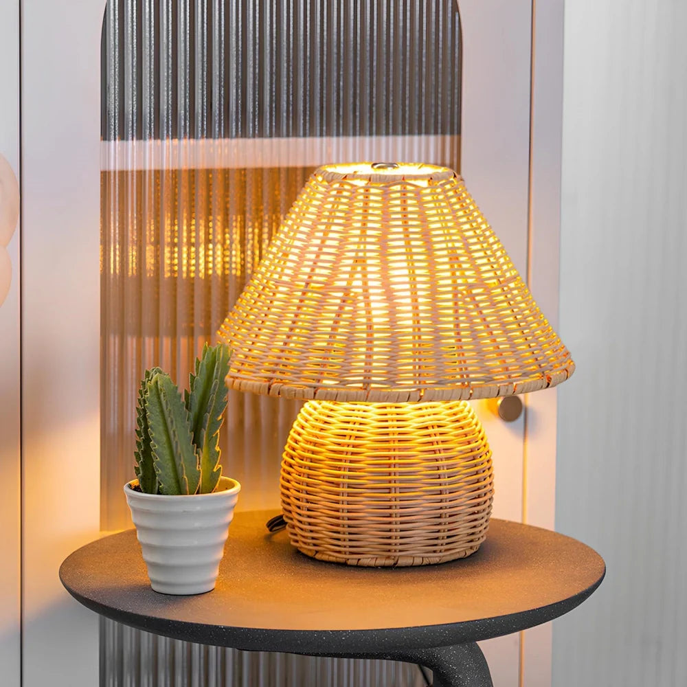LUMARO WeaveCraft Lampa Bambusowa