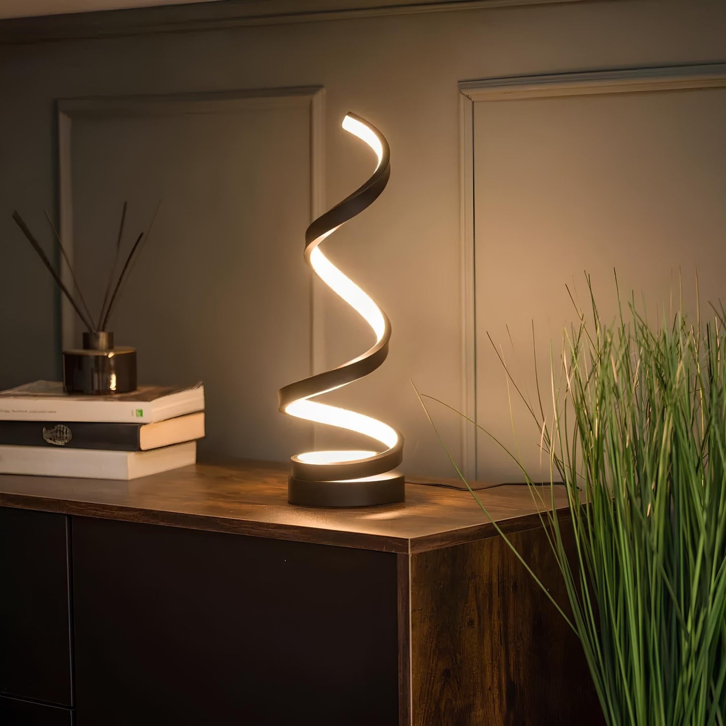LUMARO Spiralna Lampka Stołowa
