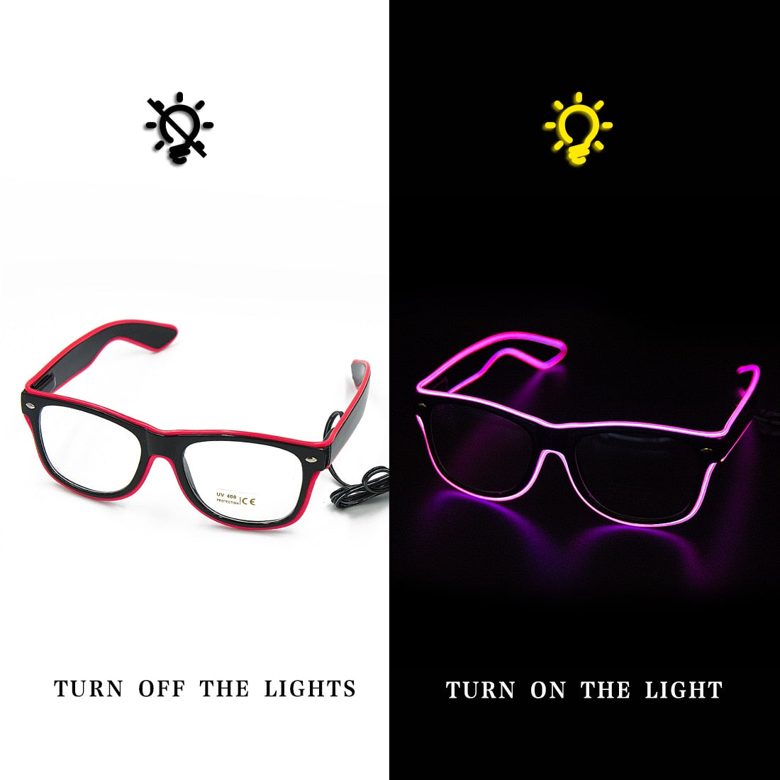 LUMARO Okulary Neonowe LED