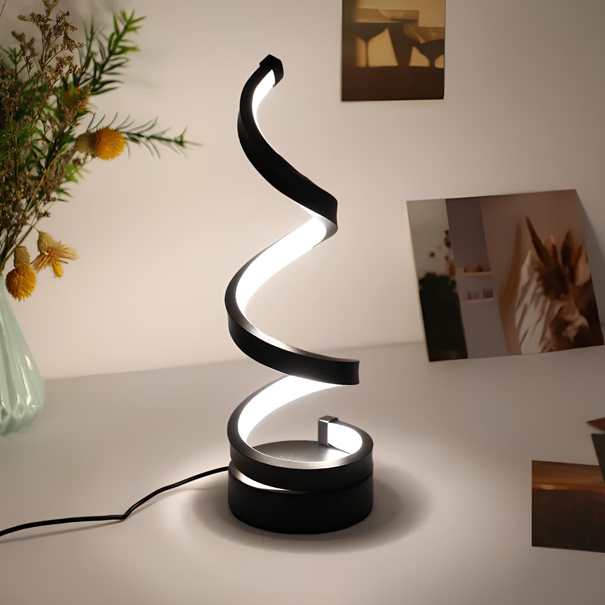 LUMARO Spiralna Lampka Stołowa