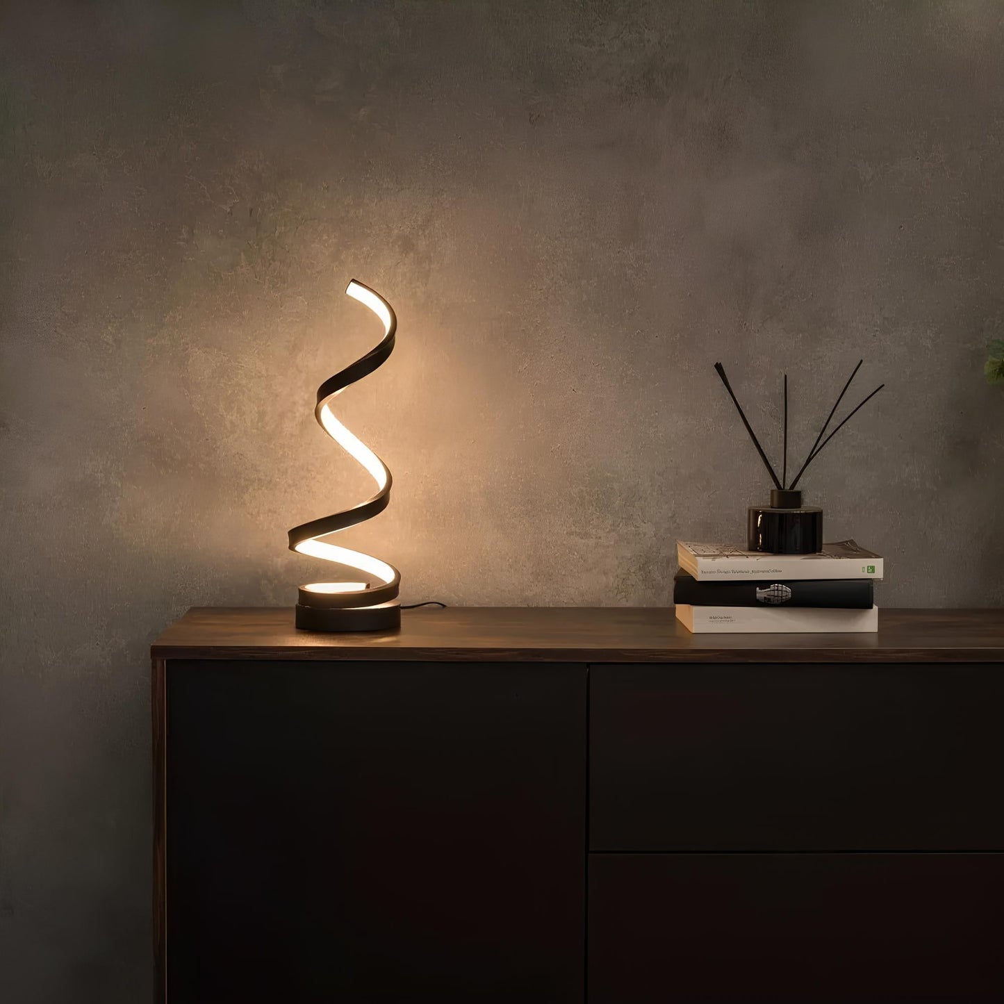 LUMARO Spiralna Lampka Stołowa