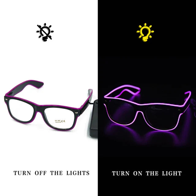 LUMARO Okulary Neonowe LED